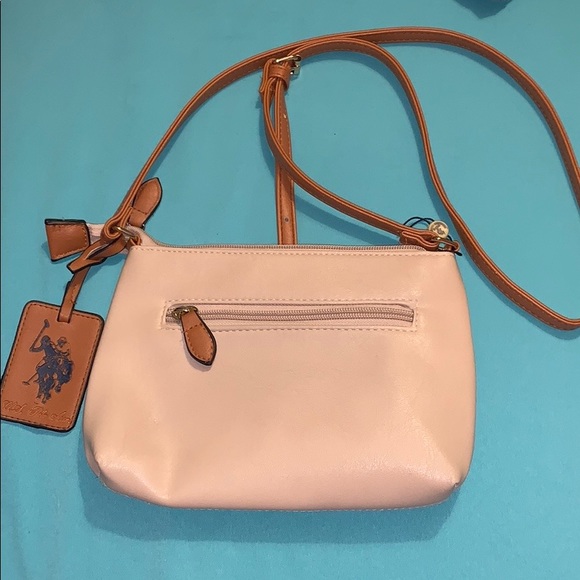 U.S. POLO ASSN. tan crossbody purse - Picture 1 of 7